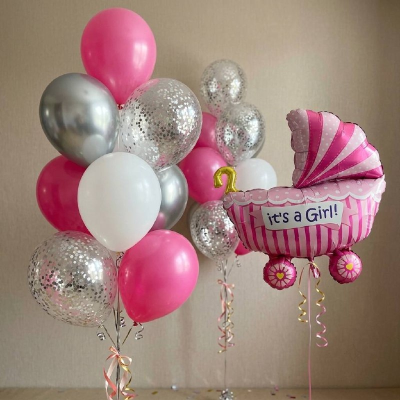 Сет шаров «It’s a Girl!»