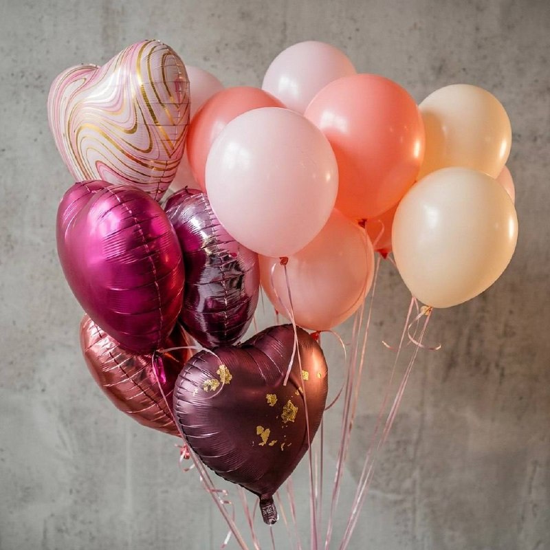 Сет шаров «Нежные сердца»
